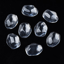 Transparent Resin Cabochons, Water Ripple Cabochons, Oval