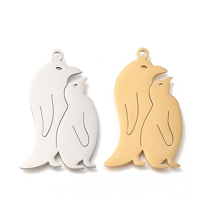 304 подвески из нержавеющей стали, лазерная резка, очарование пингвина