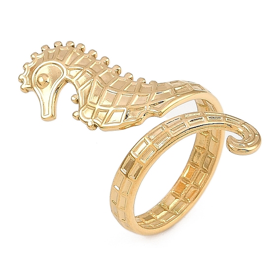 304 кольца из нержавеющей стали для женщин, морской конек