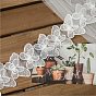 Butterfly Lace Edge Trim Ribbon, with Plastic Imitation Pearl Beads, for DIY Decoration Clothes Embroidery