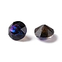 Mocha Fluorescent Style K9 Glass Rhinestone Cabochons, Pointed Back, Diamond
