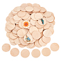 250Pcs Unfinished Wooden Cutouts, Flat Round