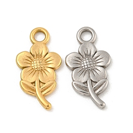 Ионное покрытие (ip) 304 подвески из нержавеющей стали, цветочный шарм