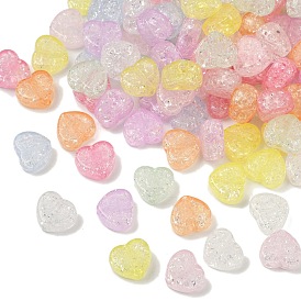 Прозрачных бусин акриловые треск, сердце