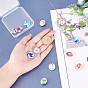 SUNNYCLUE DIY Card Holders Necklace Making Kits, include Alloy Snap Pendant Makings, 304 Stainless Steel Cable Chains Necklaces, Constellation Pattern Brass Glass Snap Buttons