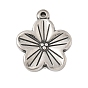 304 подвески из нержавеющей стали в тибетском стиле, цветок