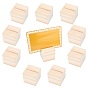 Pinewood Chassis, Name Card Holders, for Postcard Display, Square