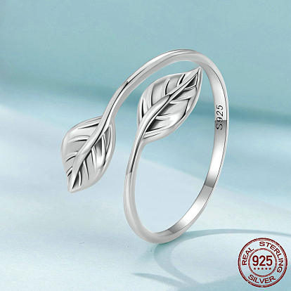 Кольца-манжеты из стерлингового серебра с родиевым покрытием для женщин