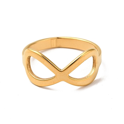 201 Stainless Steel Infinity Finger Ring for Women