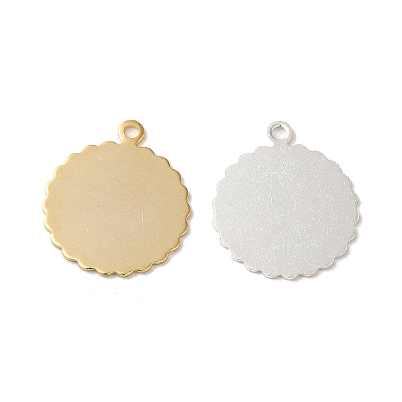 Латунные подвески, плоско-круглые