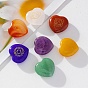 Natural Gemstone Healing Ornament, Chakra Reiki Energy Stone Display Decorations, for Home Feng Shui Ornament