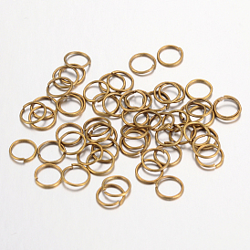 Iron Open Jump Rings, Cadmium Free & Nickel Free & Lead Free