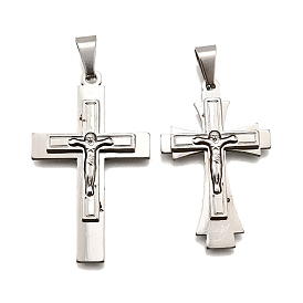 304 подвески из нержавеющей стали, подвеска в виде креста-распятия, анти-тускнение