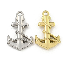 Ion Plating(IP) 304 Stainless Steel Pendants, Anchor Charm