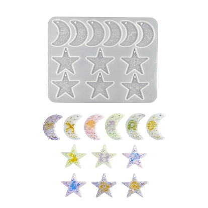 DIY силиконовые формы для кулона, формы для литья смолы, для уф-смолы, изготовление подвесок из эпоксидной смолы, белые