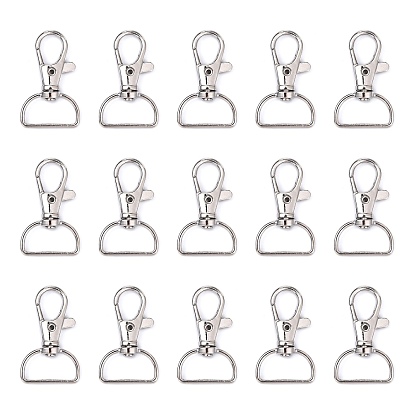 Iron Swivel D Rings Lobster Claw Clasps, Swivel Snap Hook, for Webbing Bags Straps