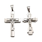 304 подвески из нержавеющей стали, подвеска в виде креста-распятия, анти-тускнение