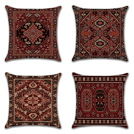 Persian Style Cushion Cover Turkish Ethnic Linen Sofa Pillow Cover