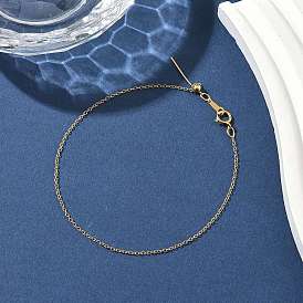 Латунные кабельные цепи браслеты для женщин