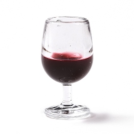 Прозрачные смоляные подвески, бокал для красного вина/кубок с шармом