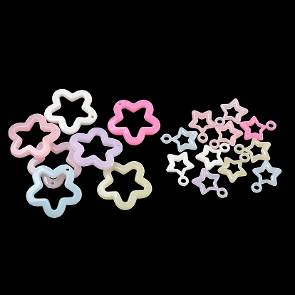 Пластиковые подвески, имитация желе, звезда очарование