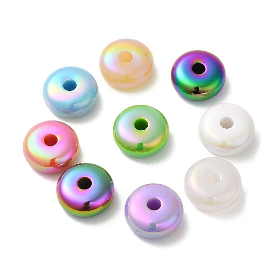 Акриловые непрозрачные бусины, рондель