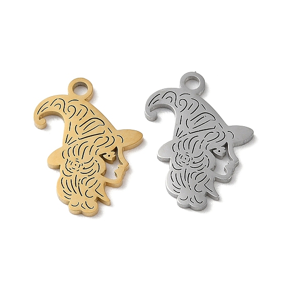 Ионное покрытие (ip) 304 подвески из нержавеющей стали, лазерная резка, чары ведьм