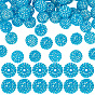 50Pcs Resin Rhinestone Beads, with Acrylic Round Beads Inside, for Bubblegum Jewelry