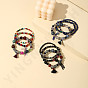 Colorful Glass Beaded Tassel Bracelet Set for Women, Fashionable Gift for Friends and Couples