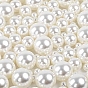 ABS Plastic Imitation Pearl Round Beads, Dyed, No Hole/Undrilled