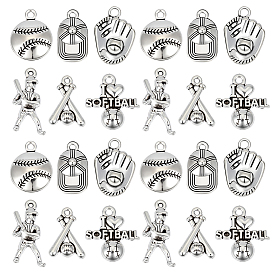 120 шт 6 стили подвески из сплава в тибетском стиле, спортивные темы подвески