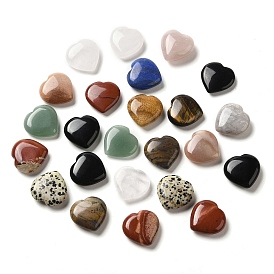 Natural Mixed Heart Palm Stones, Reiki Energy Balancing Meditation Gift