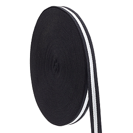 50 ярдов полиэстеровых полосатых лент, аксессуары для одежды, белые