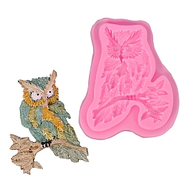 Food Grade Owl DIY Silicone Fondant Molds, Resin Casting Molds, for Chocolate, Candy Making