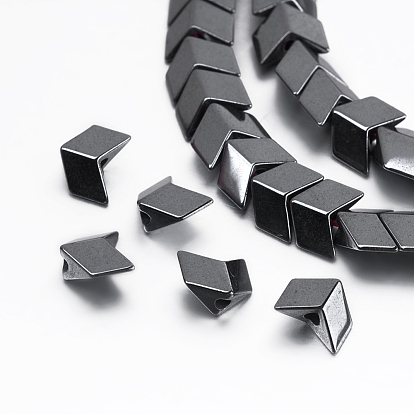 Non-magnetic Synthetic Hematite Beads Strands, Arrow