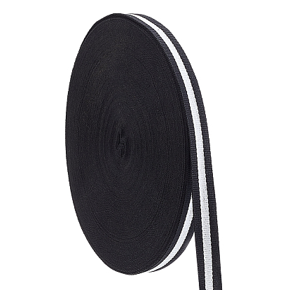 50 ярдов полиэстеровых полосатых лент, аксессуары для одежды, белые