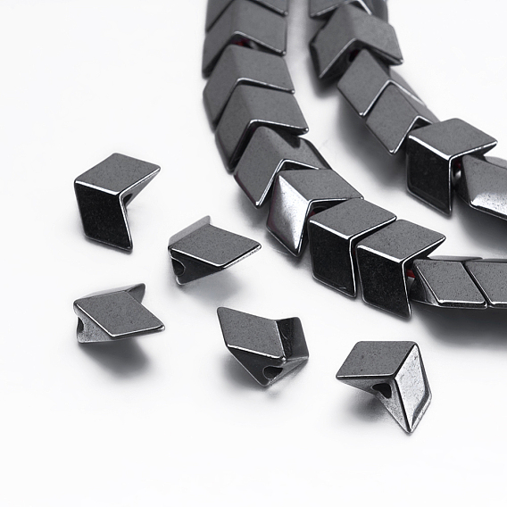Non-magnetic Synthetic Hematite Beads Strands, Arrow