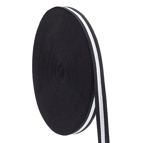 50 ярдов полиэстеровых полосатых лент, аксессуары для одежды, белые