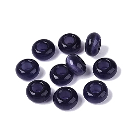 Cat Eye European Beads, Large Hole Beads, Rondelle