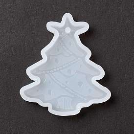 Christmas Tree Pendant Silicone Molds, Resin Casting Molds, for UV Resin & Epoxy Resin Jewelry Making
