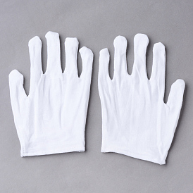Хлопчатобумажные перчатки, серебряные инспекционные перчатки