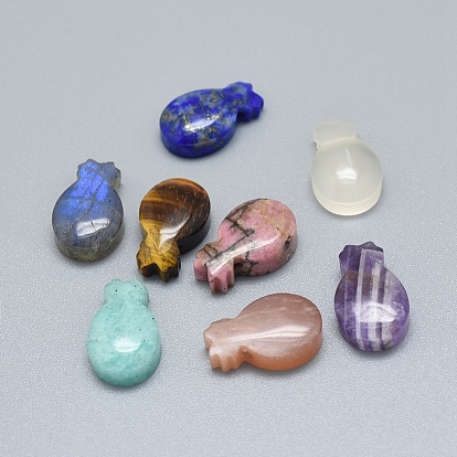 Natural & Synthetic Mixed Stone Pendants, Pineapple