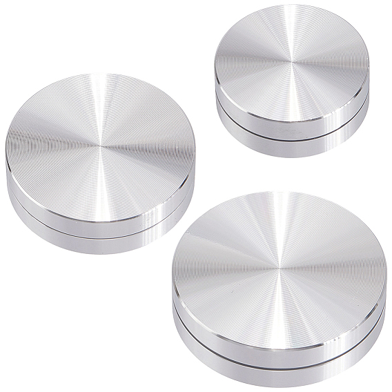 3 шт. 3 стили алюминиевый поворотный стол-поднос, подставка для выпечки торта, вращающийся столик