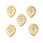 Brass Pendants, Long-Lasting Plated, Cadmium Free & Lead Free, Leaf