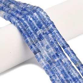 Синий арбуз камень стеклянные бусы пряди, диск, Heishi бусы