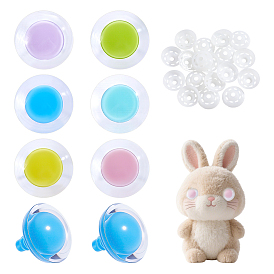 36пакеты 6 цвета смоляные изделия безопасные глаза, принадлежности для изготовления кукол