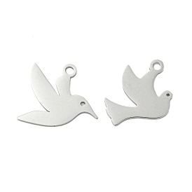 304 подвески из нержавеющей стали, лазерная резка, очарование голубя