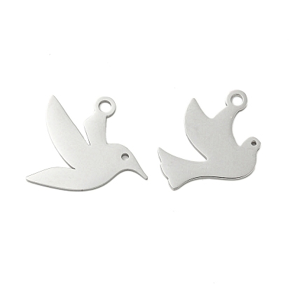 304 подвески из нержавеющей стали, лазерная резка, очарование голубя