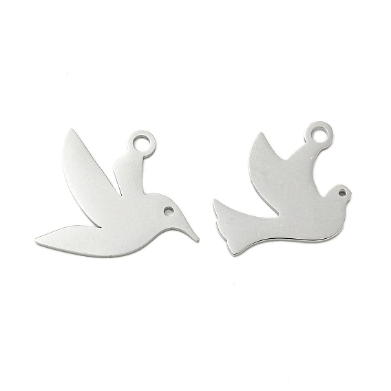 304 подвески из нержавеющей стали, лазерная резка, очарование голубя