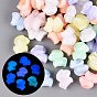 Luminous Two Tone Color Transparent Acrylic Beads, Horse, Glow in the Dark, with Glitter Powder